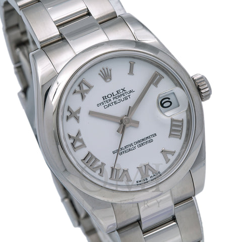 Rolex Lady-Datejust 178240 31MM White Dial With Stainless Steel Oyster Bracelet