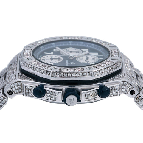 Audemars Piguet Royal Oak Offshore Chronograph 26170ST 42MM Blue Dial With 23.25 CT Diamonds