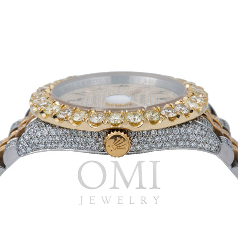 Rolex Datejust Diamond Watch, 116233 36mm, Champagne Diamond Dial With Two Tone Bracelet