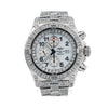 Breitling Super Avenger A13370 48MM White Diamond Dial With 20.71 CT Diamonds