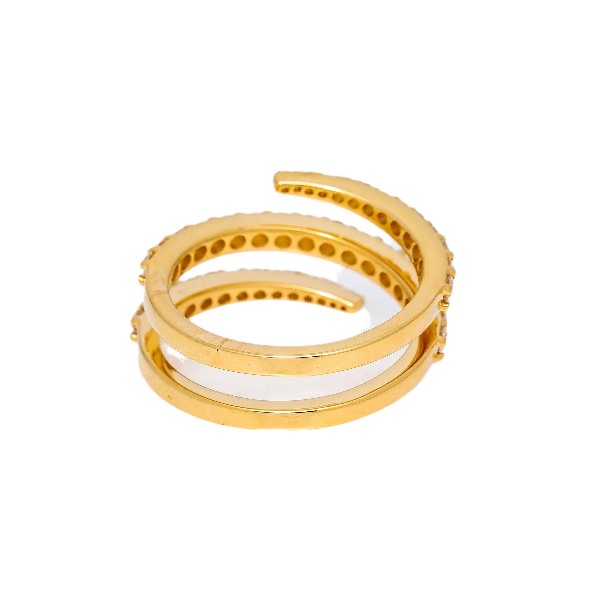 18K YELLOW GOLD LADIES RING WITH 1.84 CT DIAMONDS