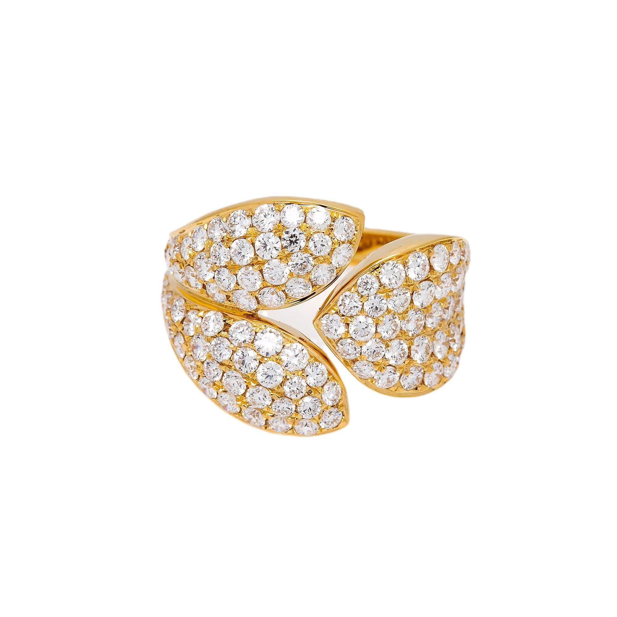 18K YELLOW GOLD LADIES RING WITH 2.00 CT DIAMONDS