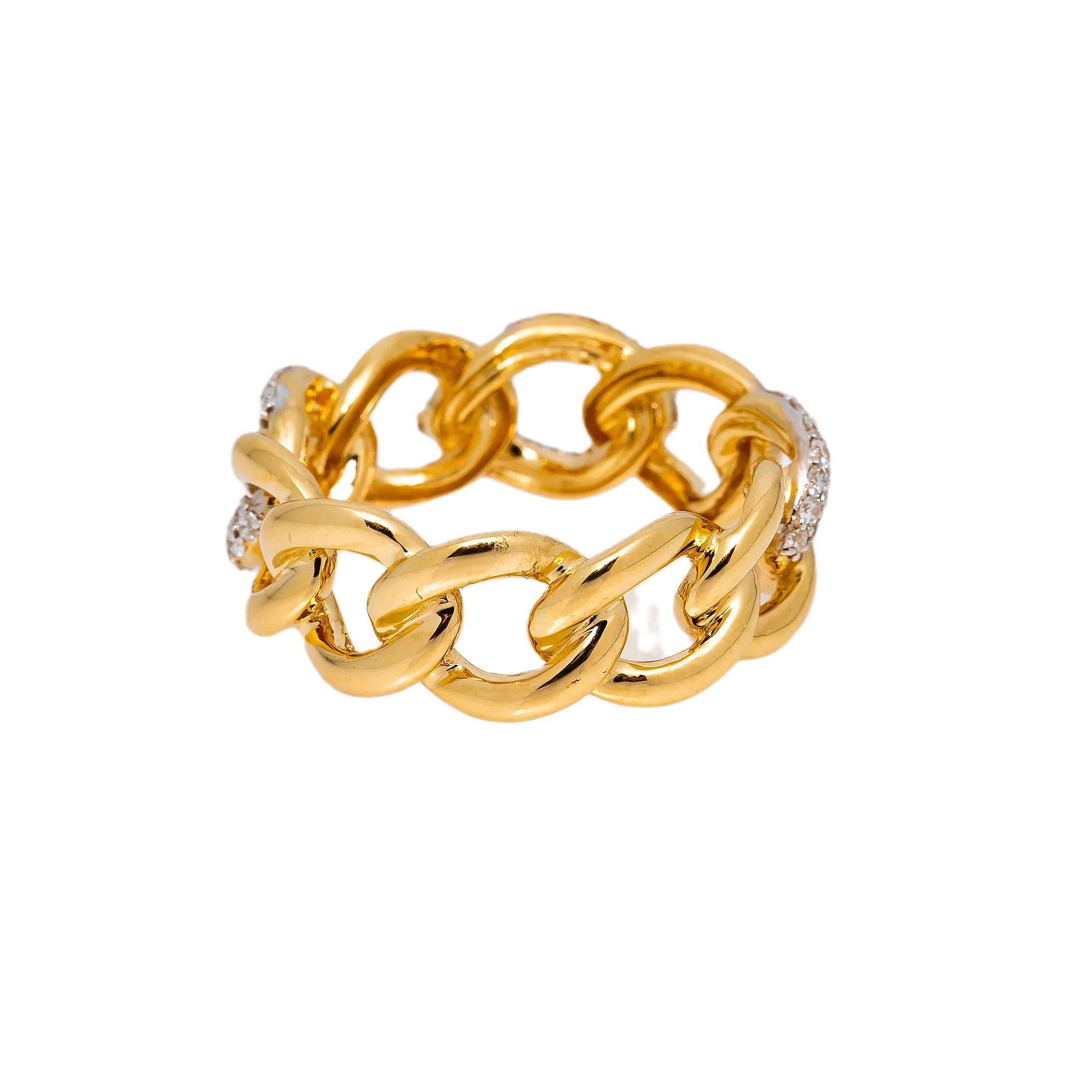 18K YELLOW GOLD LADIES RING WITH 1.57 CT DIAMONDS