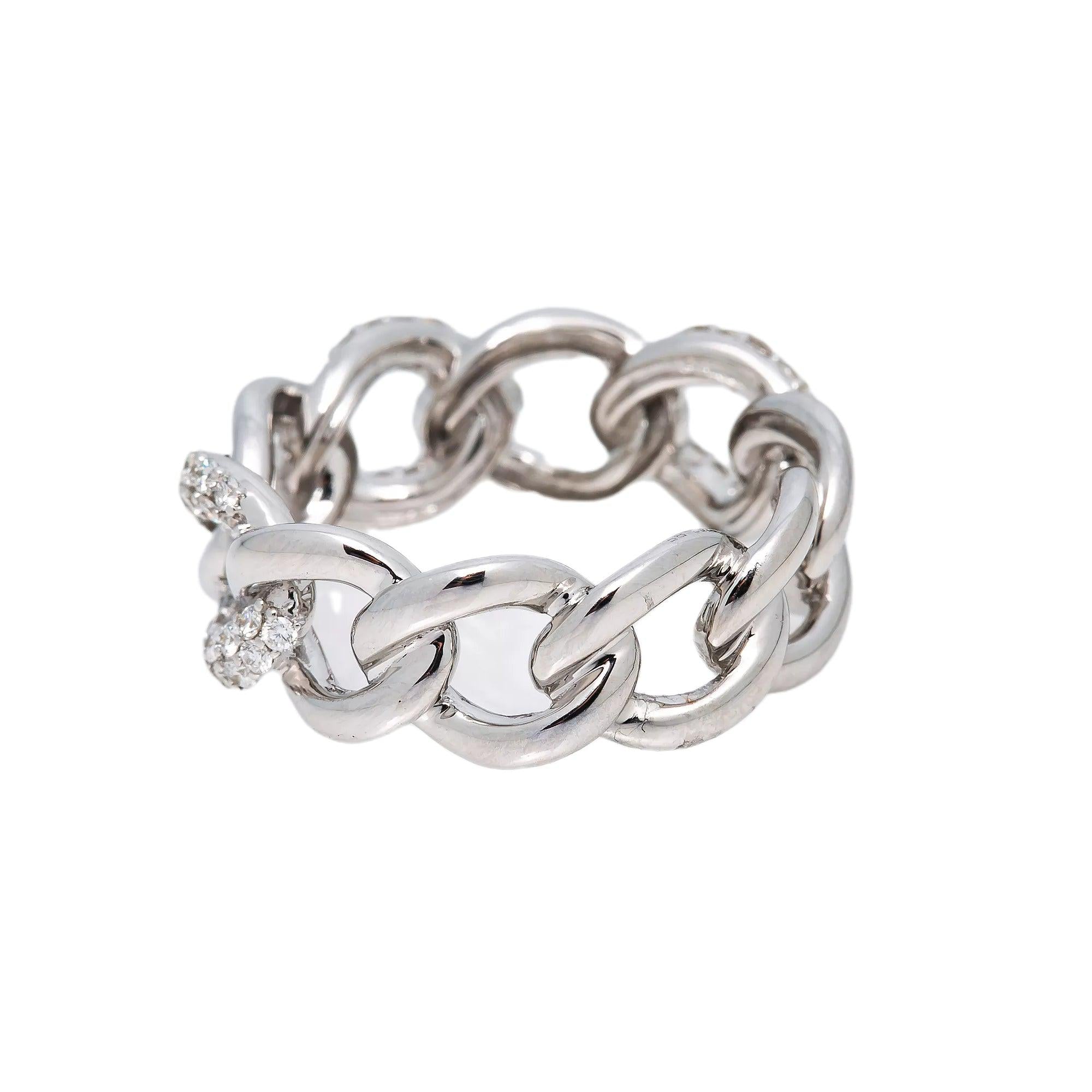 18K WHITE GOLD LADIES RING WITH 1.57 CT DIAMONDS