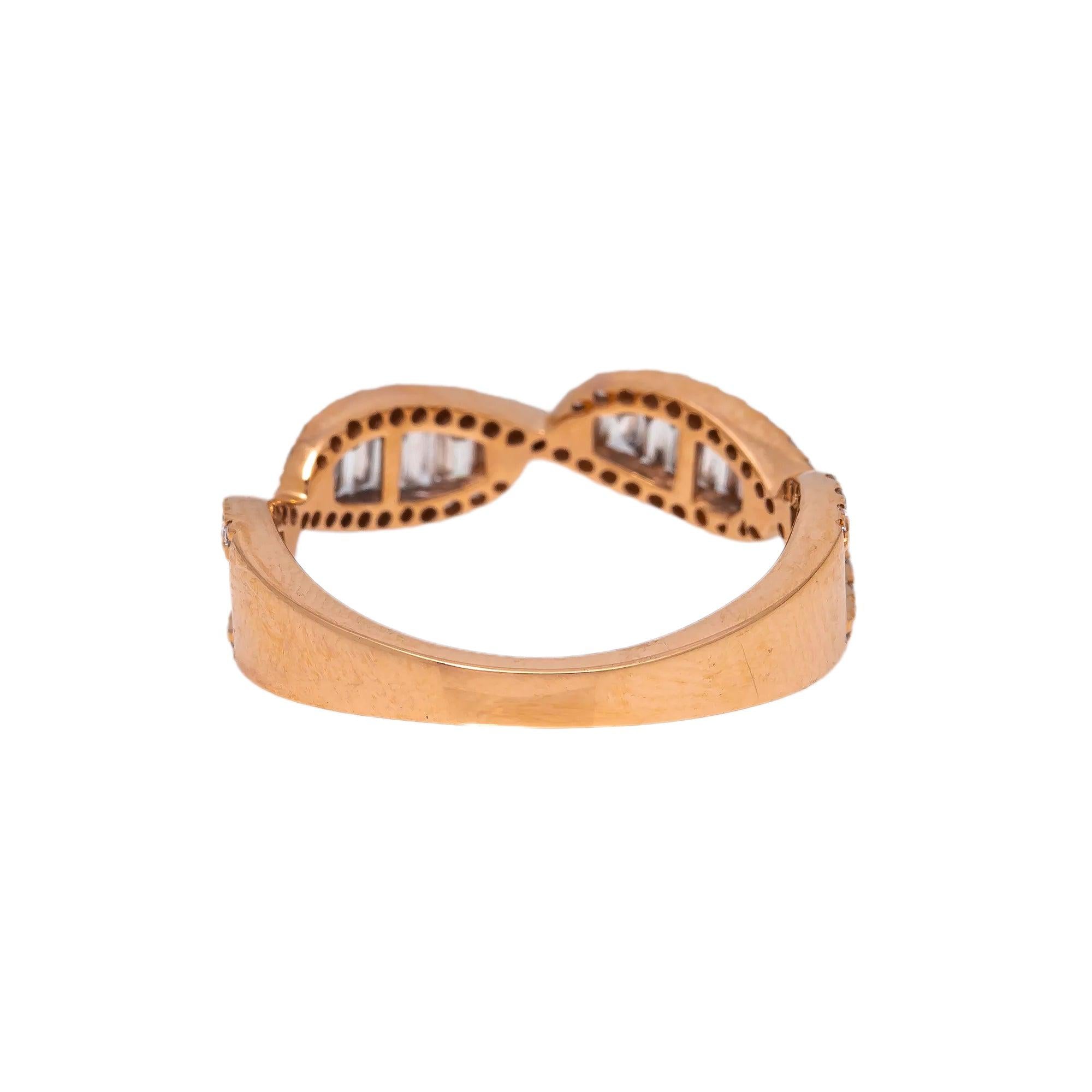 18K ROSE GOLD LADIES RING WITH 1.66 CT DIAMONDS