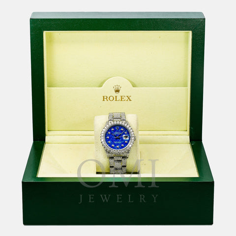 Rolex Datejust 16014 36MM Blue Diamond Dial With Stainless Steel Bracelet