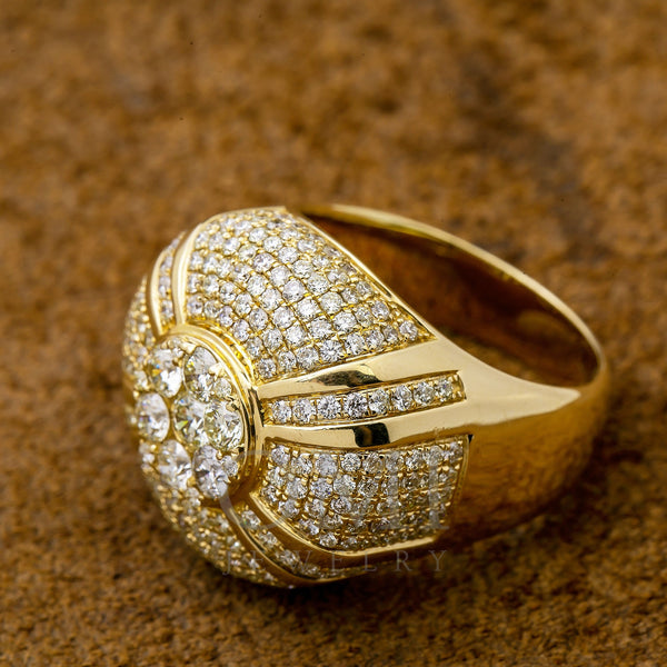 Men's 14K Yellow Gold With 2.51 CT Diamond Fancy Ring
