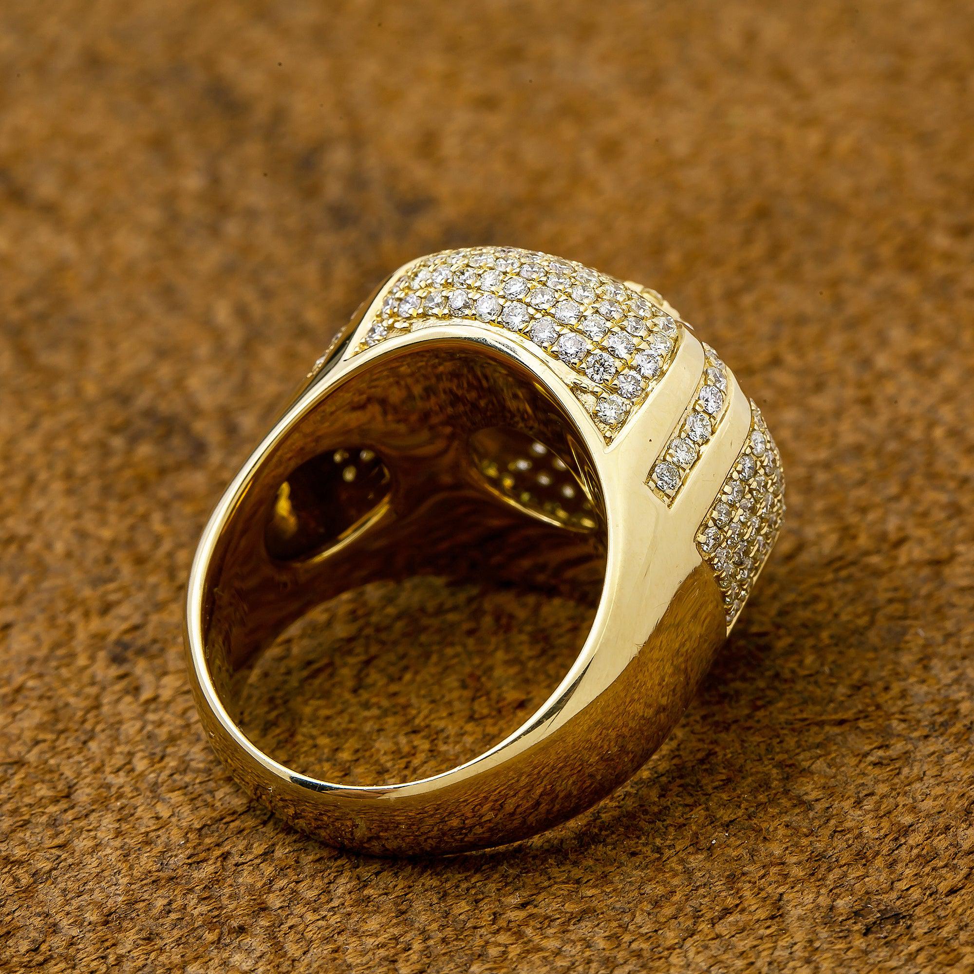 Men's 14K Yellow Gold With 2.51 CT Diamond Fancy Ring