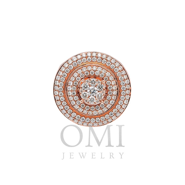 Men's 14K Rose Gold With 1.69 CT Fancy Statement Diamond Ring