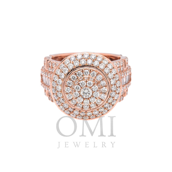 Men's 14K Rose Gold With 4.32 CT Fancy Statement Diamond Ring