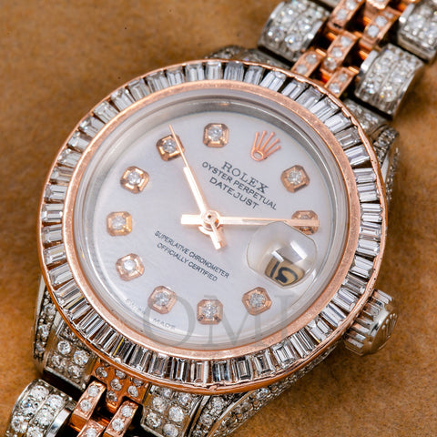 Rolex DateJust 26MM White Diamond Dial With Two Tone Jubilee Bracelet