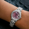 Rolex Oyster Perpetual Lady Date 6916 26MM Pink Diamond Dial With 6.95 CT Diamonds