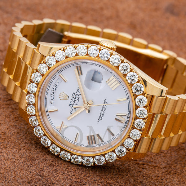 Rolex Day-Date 40 228238 40MM White Dial With 6.00 CT Diamonds - OMI ...