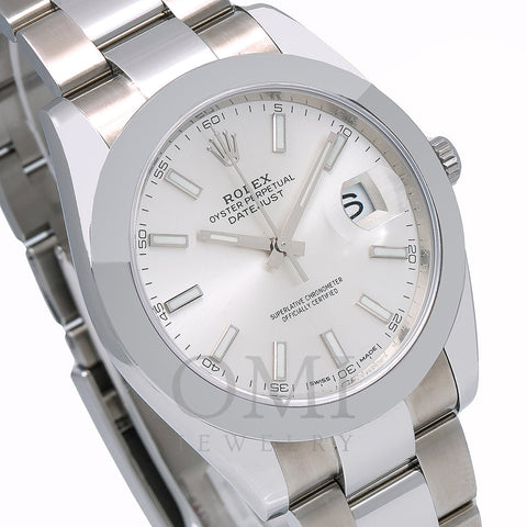 Rolex Datejust 41 126300 41MM Silver Dial With Stainless Steel Oyster Bracelet