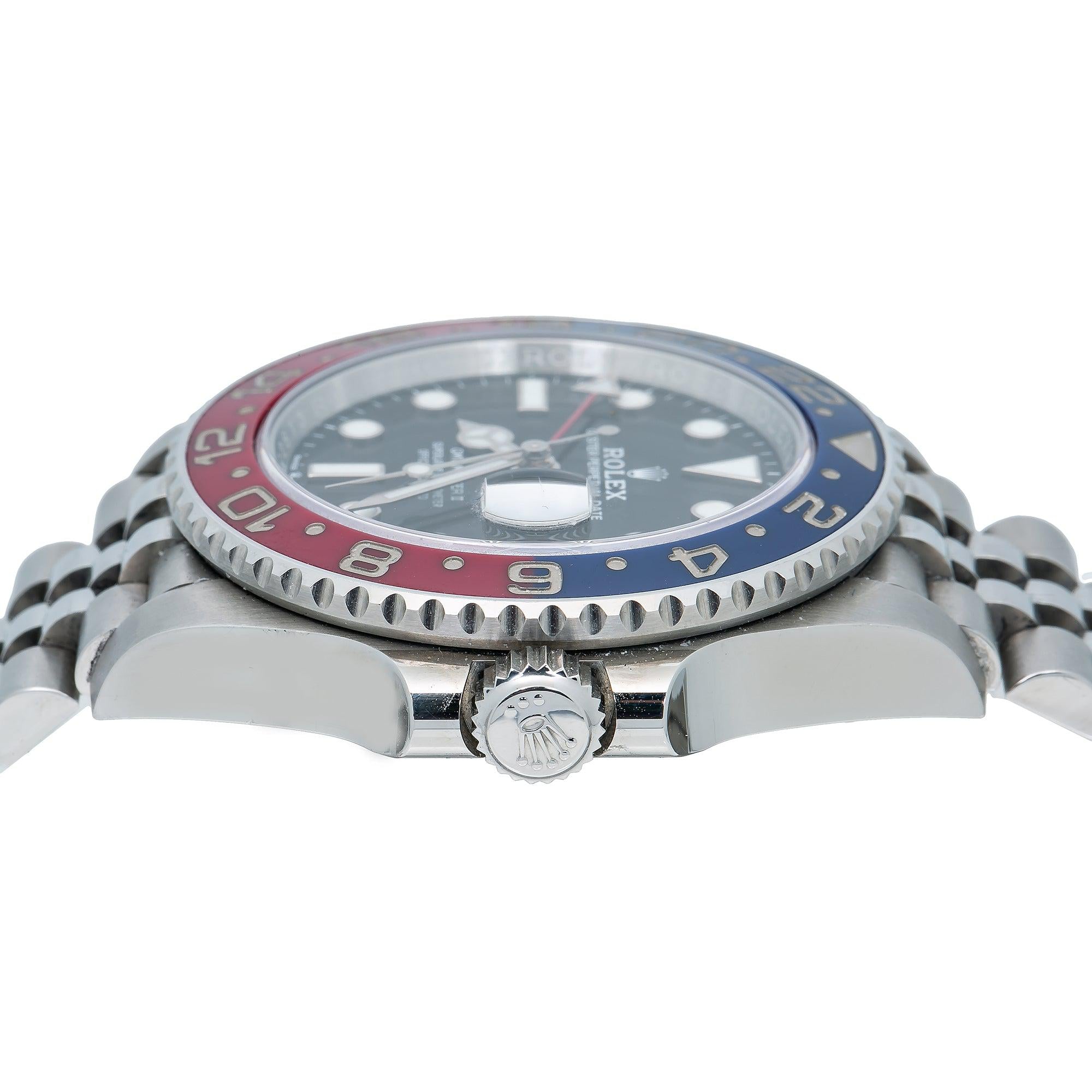 Rolex GMT-Master II 40MM 126710BLRO Pepsi Black Dial Blue Red
