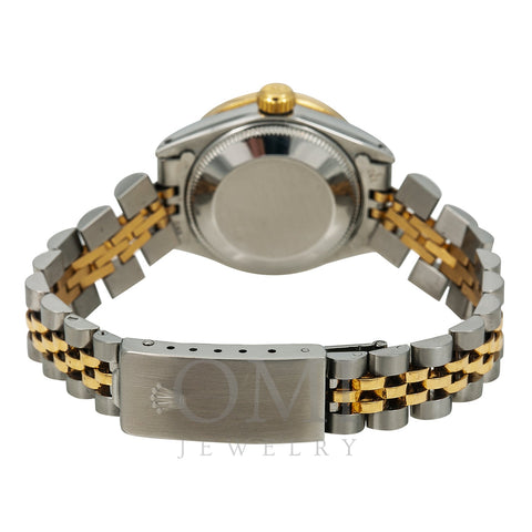 Rolex Lady-Datejust Diamond Watch, 6917 26mm, Champagne Diamond Dial With Two Tone Jubilee Bracelet