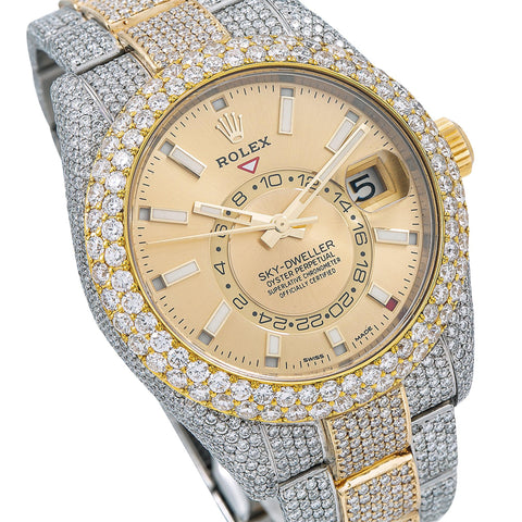 Rolex Sky-Dweller 326933 42MM Champagne Dial With Two Tone Oyster Bracelet