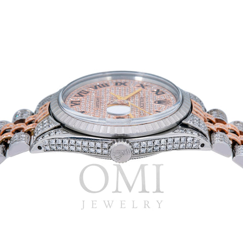 Rolex Datejust 16013 36MM Pink Diamond Dial With 9.75 CT Diamonds