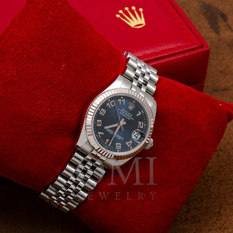 Rolex Datejust 178274 31MM Blue Dial With Stainless Steel Jubilee Bracelet