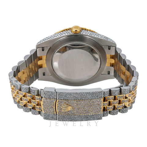 Rolex Datejust Diamond Watch, 126333 41mm, Black Diamond Dial With Two Tone Jubilee Bracelet