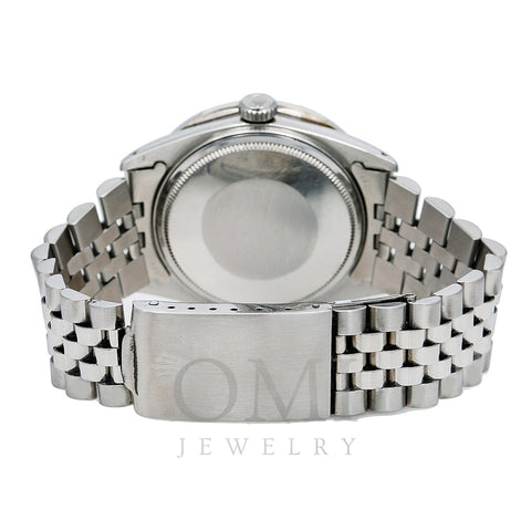 Rolex Datejust Diamond Watch, 36mm, Grey Diamond Dial With Stainless Steel Bracelet