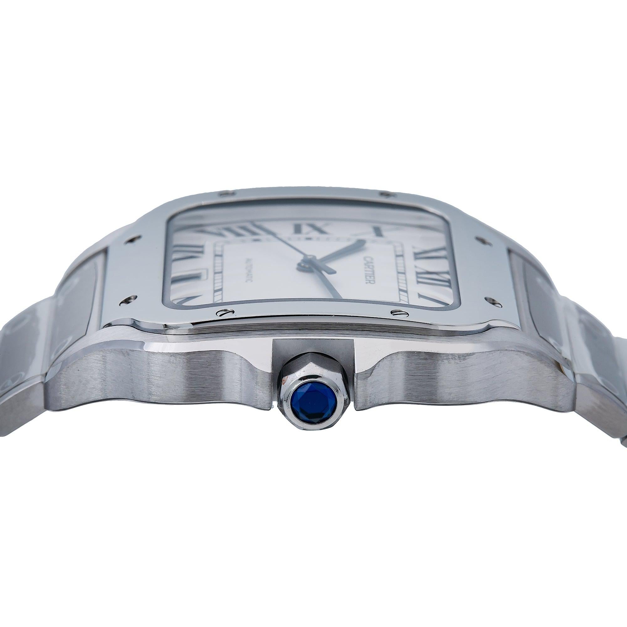 Cartier Santos WSSA0030 40MM White Dial With Stainless Steel Bracelet