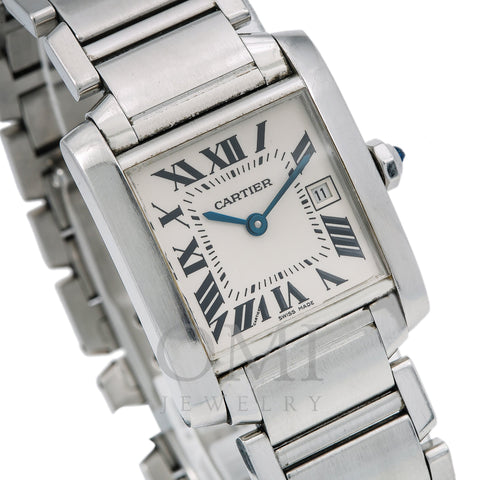 Cartier Tank Française W51011Q3 25 x 31 mm White Dial With Stainless Steel Bracelet