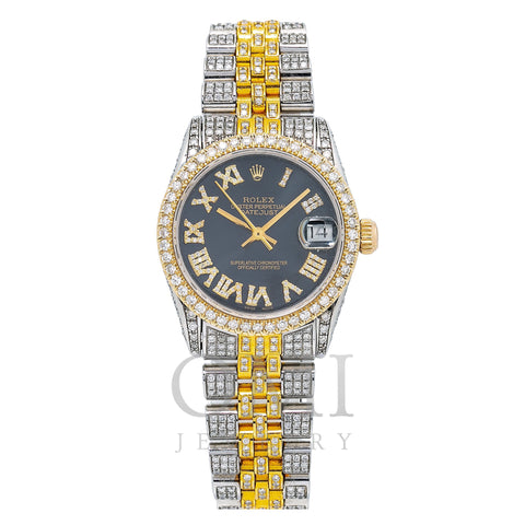Rolex Lady-Datejust 68273 31MM Black Diamond Dial With Two Tone Bracelet