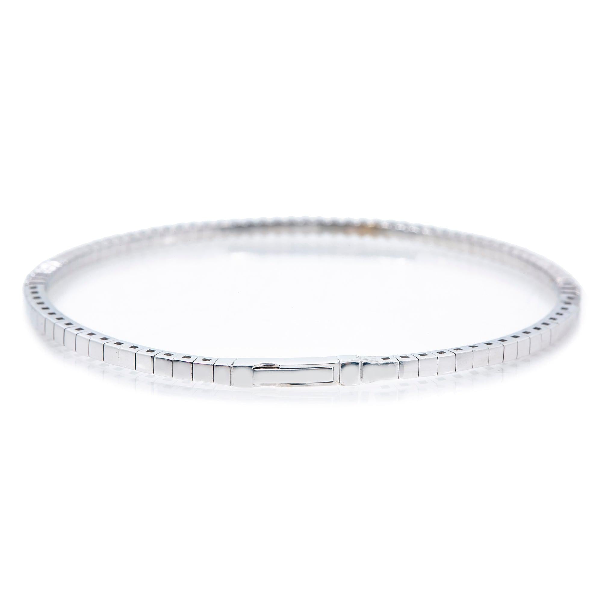 14K White Gold Women's Bracelet with 0.5 CT , 56 One Pointers Diamonds