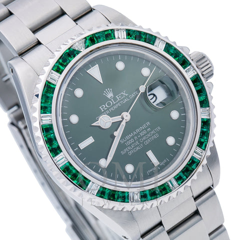 Rolex watch, Rolex Submariner 40mm - Hulk Diamond & Emerald Mens Watch