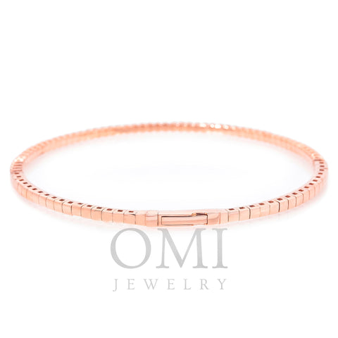 14K Rose Gold Women's Bracelet with 0.5 CT , 56 One Pointers Diamonds