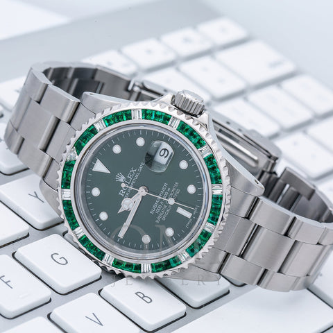 Rolex Submariner Hulk Diamond & Emerald Watch