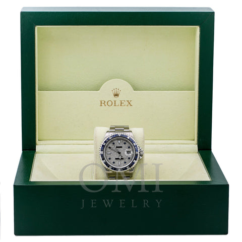 Rolex Submariner Date 16610 40MM Silver Diamond Dial With Stainless Steel Oyster Bracelet