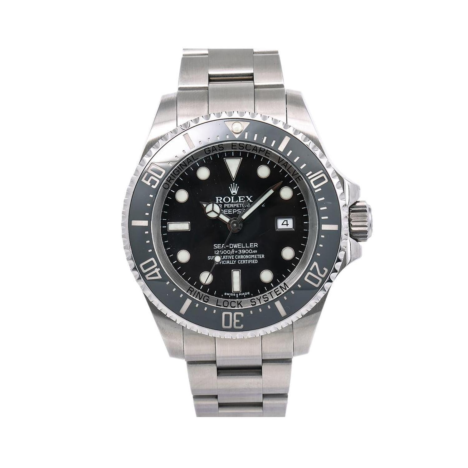 PPL AD - Rolex Sea-Dweller Deepsea 116660 44MM Black Dial With Stainless Steel Oyster Bracelet
