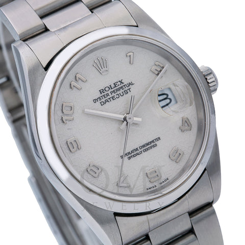 Rolex Datejust 16200 36MM White Dial With Stainless Steel Oyster Bracelet