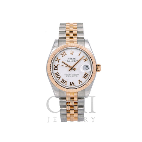 Rolex Lady-Datejust 178271 31MM White Dial With Two Tone Jubilee Bracelet