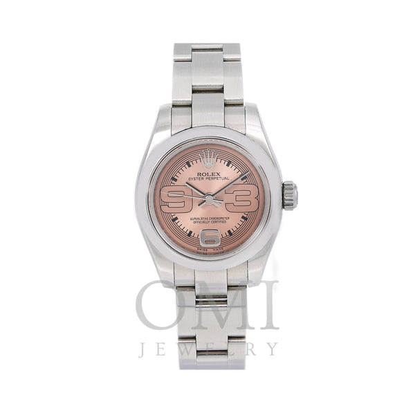 Rolex Oyster Perpetual 176200 26MM Pink Dial With Stainless Steel Bracelet