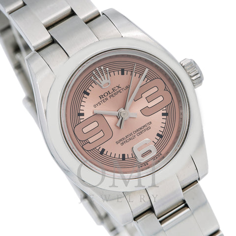 Rolex Oyster Perpetual 176200 26MM Pink Dial With Stainless Steel Bracelet