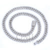 10K WHITE GOLD 22" | 7MM CUBAN CHAIN WITH 15.75 CT DIAMONDS
