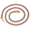 14K ROSE GOLD 24" | 8MM CUBAN CHAIN PRONG SET WITH 21.25 CT DIAMONDS