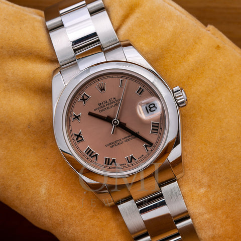 Rolex Lady-Datejust 178240 31MM Pink Dial With Stainless Steel Oyster Bracelet