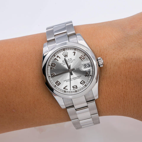 Rolex Lady-Datejust 178240 31MM Silver Dial With Stainless Steel Oyster Bracelet