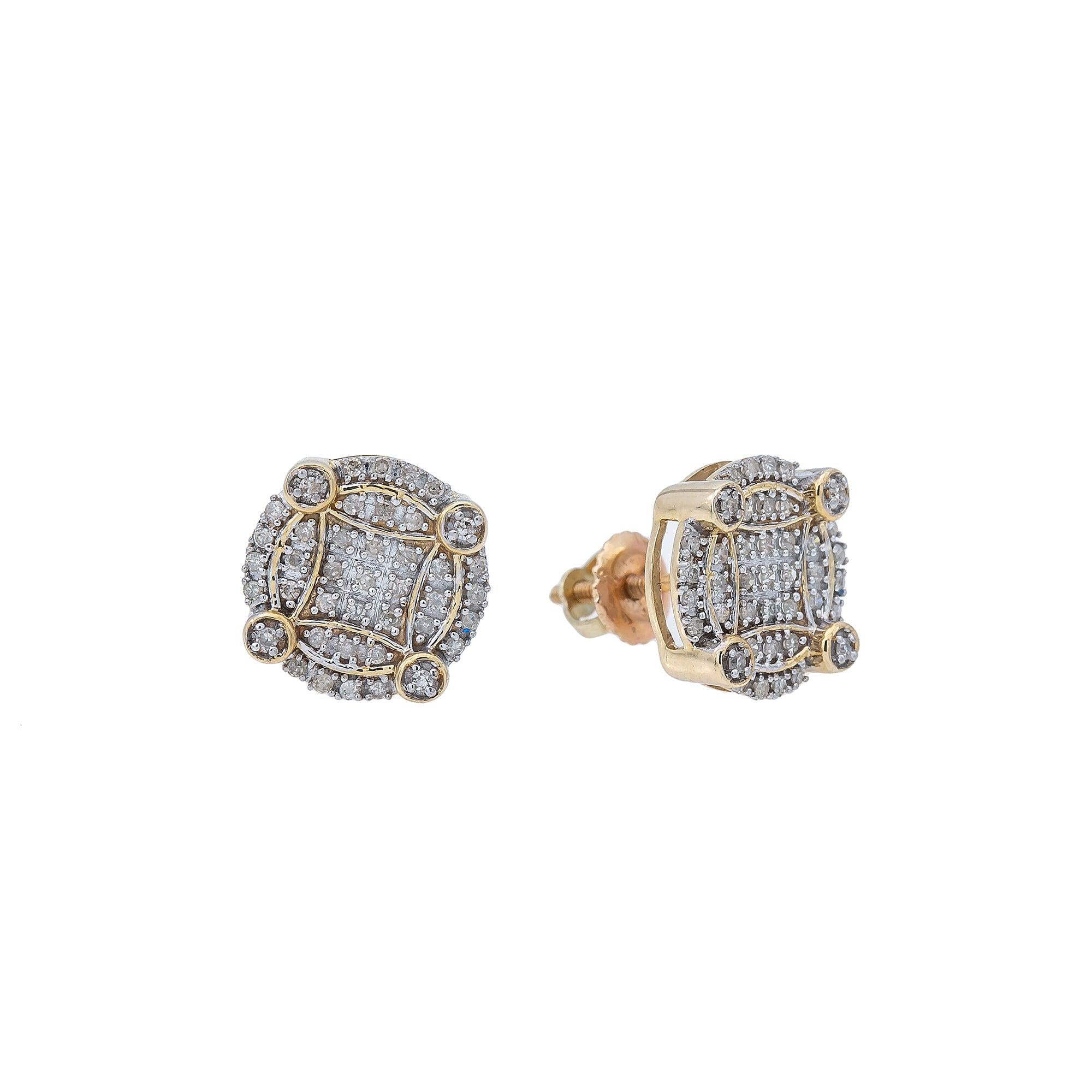 10K YELLOW GOLD EARRINGS 0.30 CT