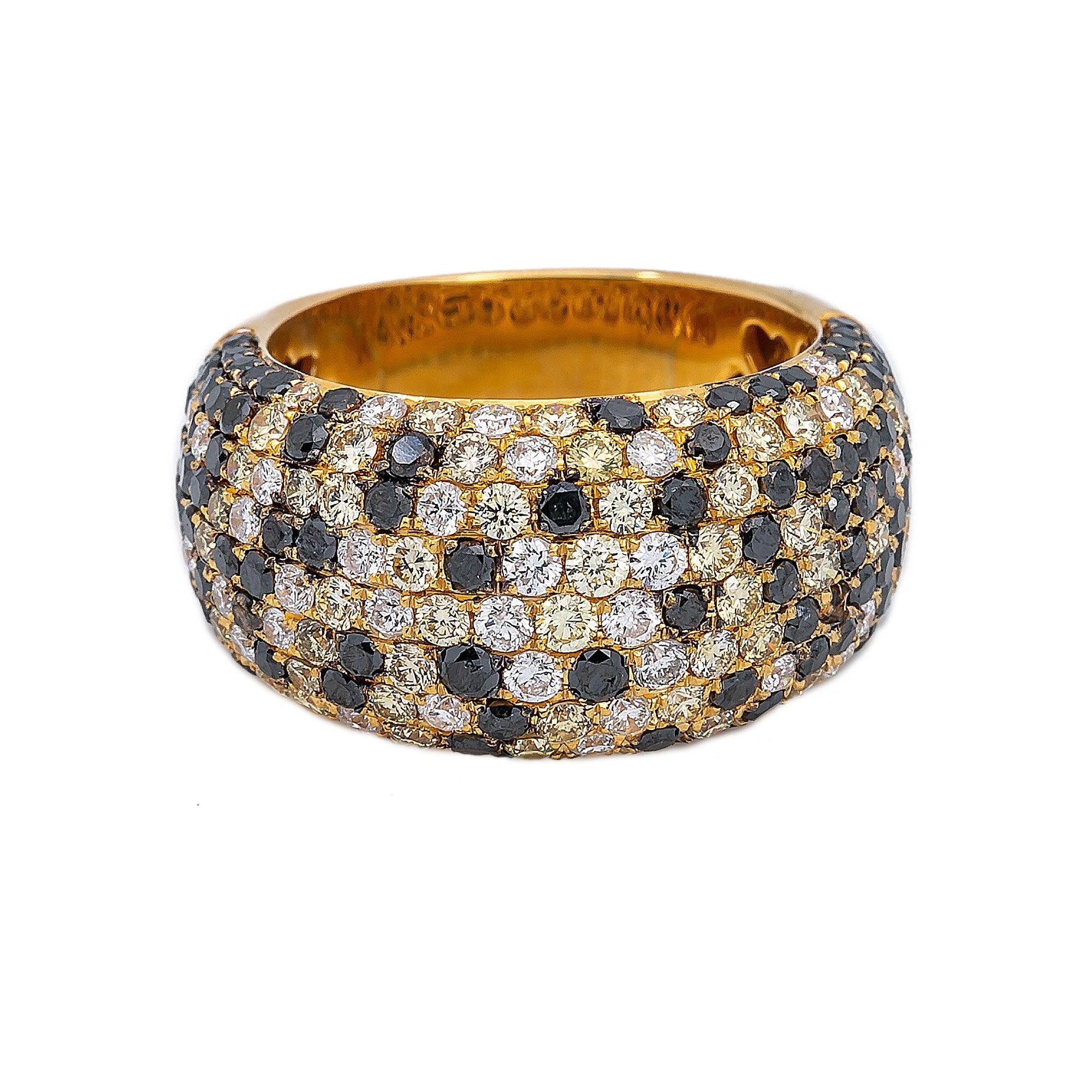 18K GOLD RING WITH 4.23 CT DIAMONDS
