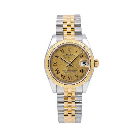 Rolex Lady-Datejust 178273 31MM Champagne Dial With Two Tone Jubilee Bracelet