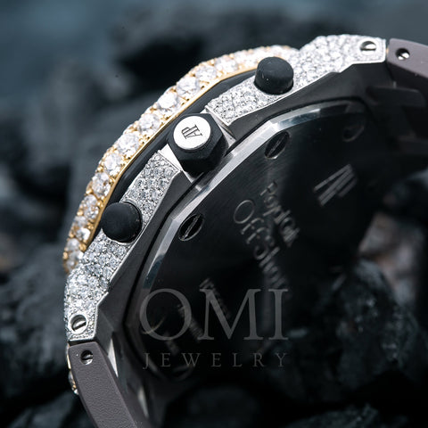 Audemars Piguet Royal Oak Offshore Chronograph 26170ST 42MM Champagne Diamond Dial With 15.75 CT Diamonds