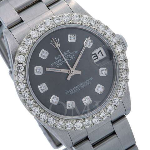 Rolex Lady-Datejust 78240 31MM Black Diamond Dial With Stainless Steel Oyster Bracelet