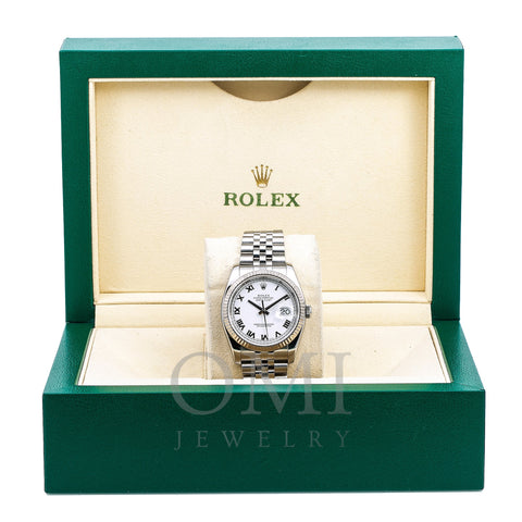 Rolex Datejust 116234 36MM White Dial With Stainless Steel Jubilee Bracelet