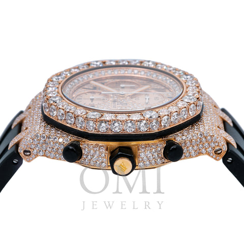 Audemars Piguet Royal Oak Offshore Chronograph 25940OK 42MM Rose Gold Diamond Dial With Rubber Bracelet