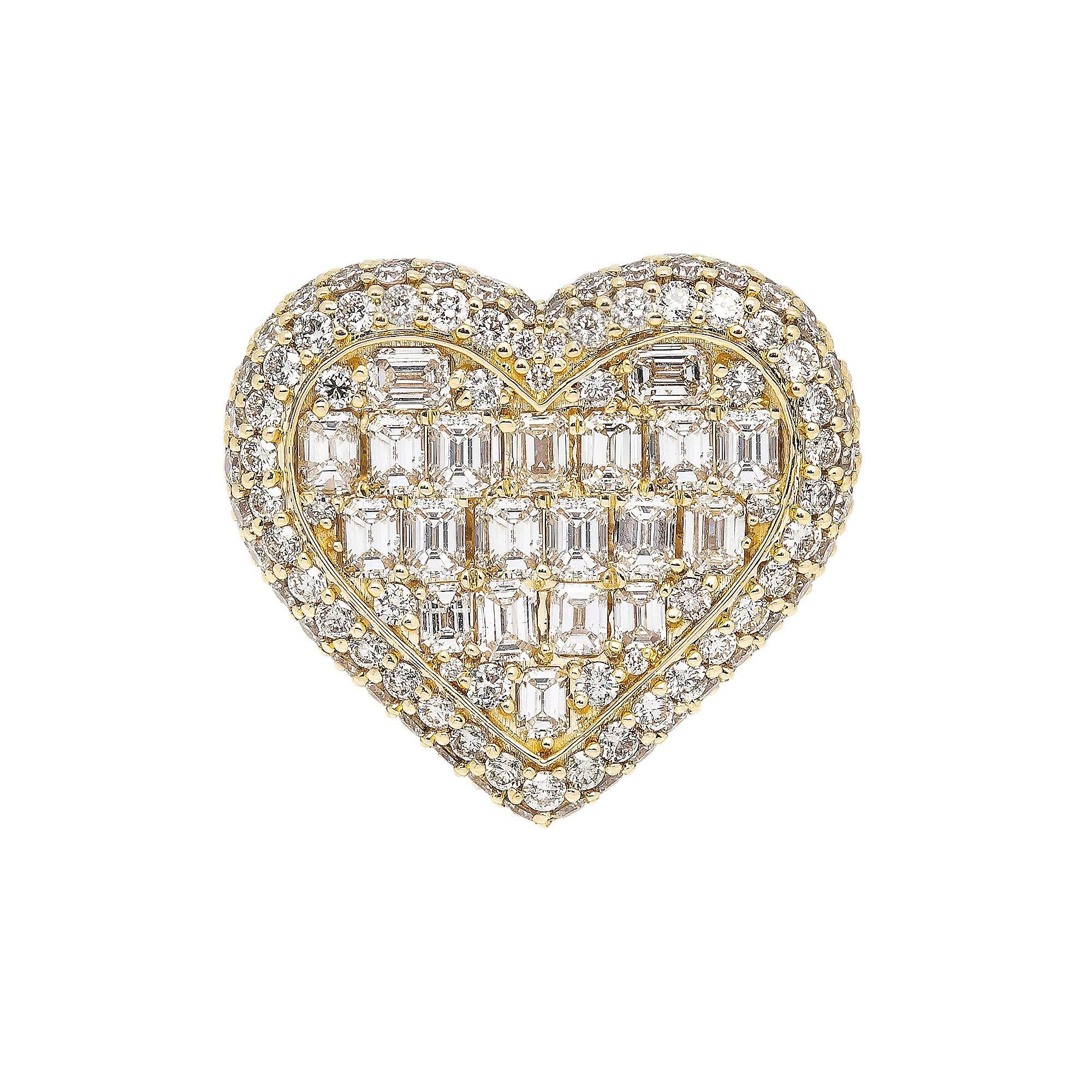 14K YELLOW GOLD LADIES RING WITH 8.58 CT DIAMONDS